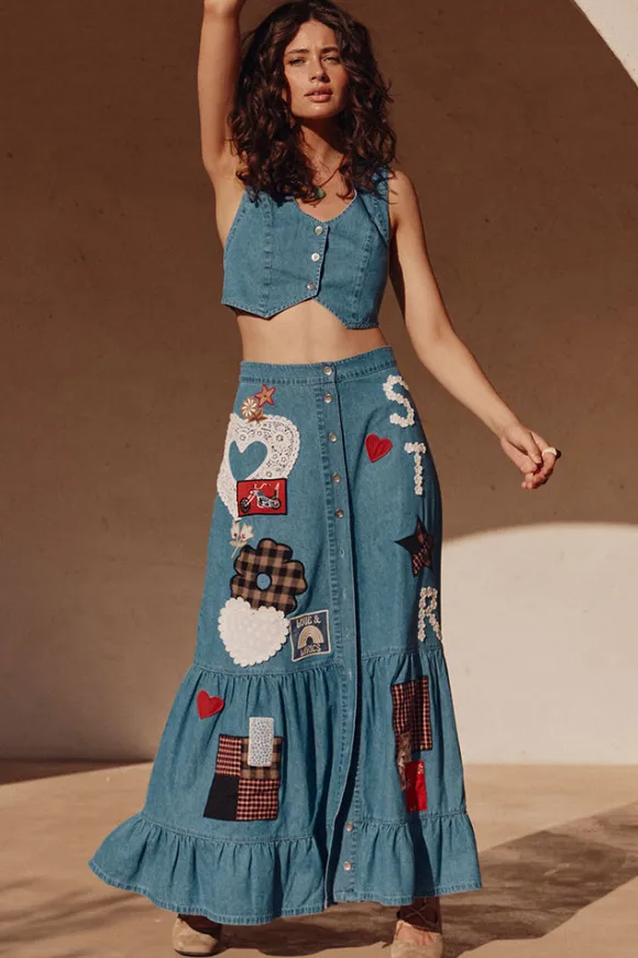 Bombshell Patchwork Skirt