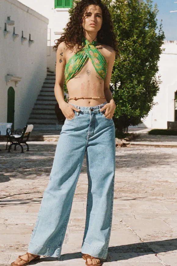 Classic Denim Cropped Jeans