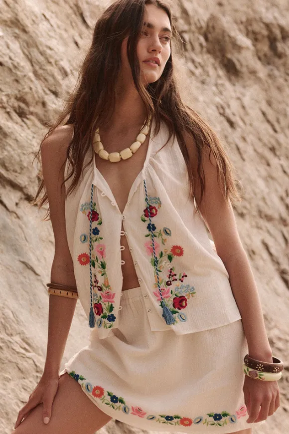 Florapaloosa Embroidered Cami