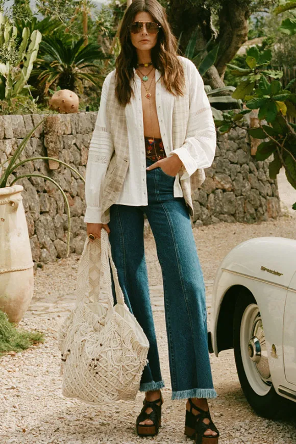 Rocker Denim Flares